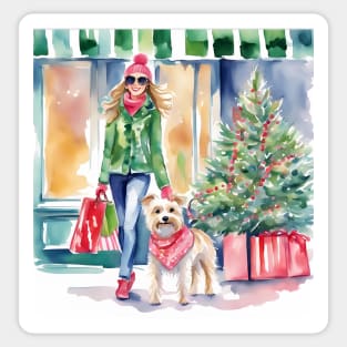 Christmas shopping with best friend Sticker